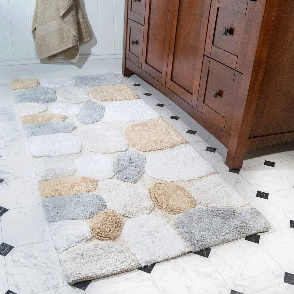 Ebern Designs Creline Bath Rug Color: Spa