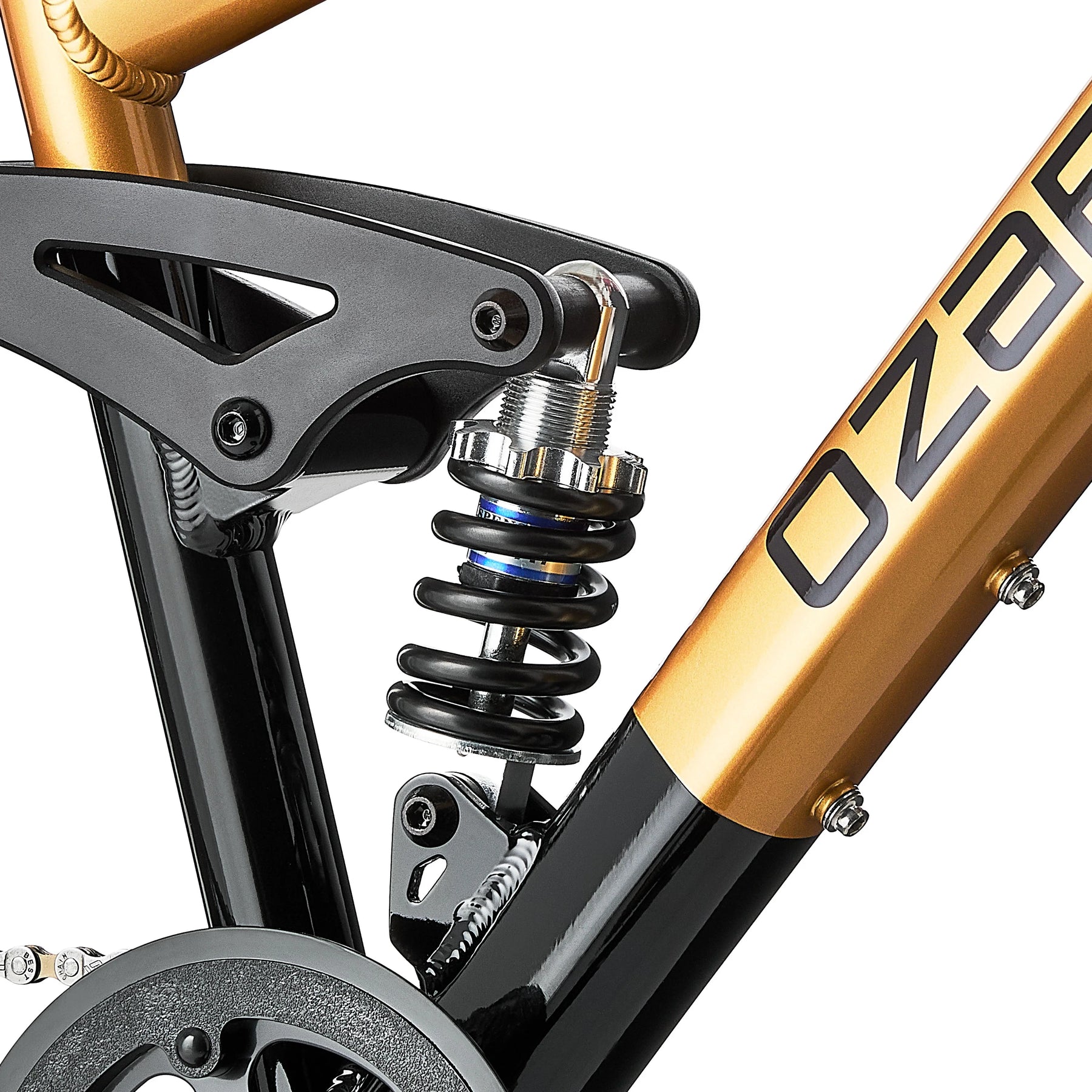 24" Ozark Trail FS.1 Epictrail Full Suspension Mountain Bike, for Teens and Adults, Heights Between 4'6" - 5'6", Silver