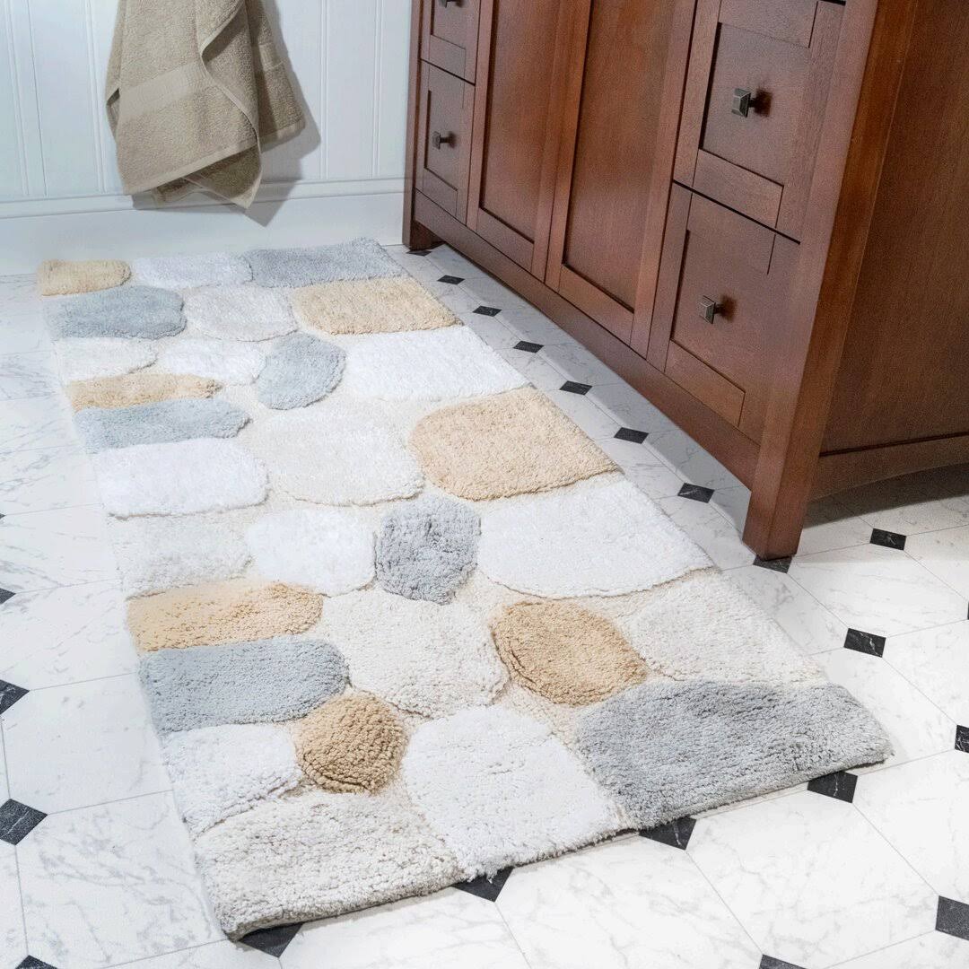 Ebern Designs Creline Bath Rug Color: Spa